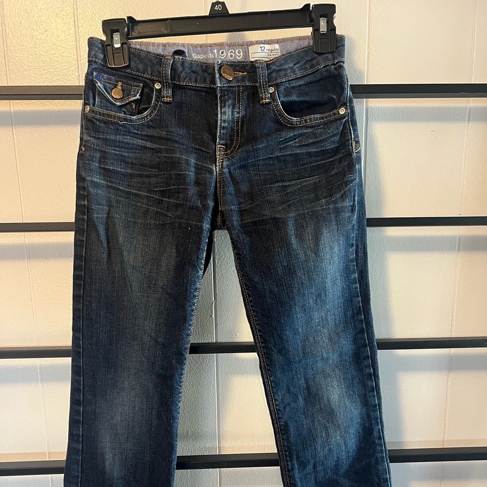GAP 1969 Regular Skinny Jeans - Indigo, Girls Size 12 Regular